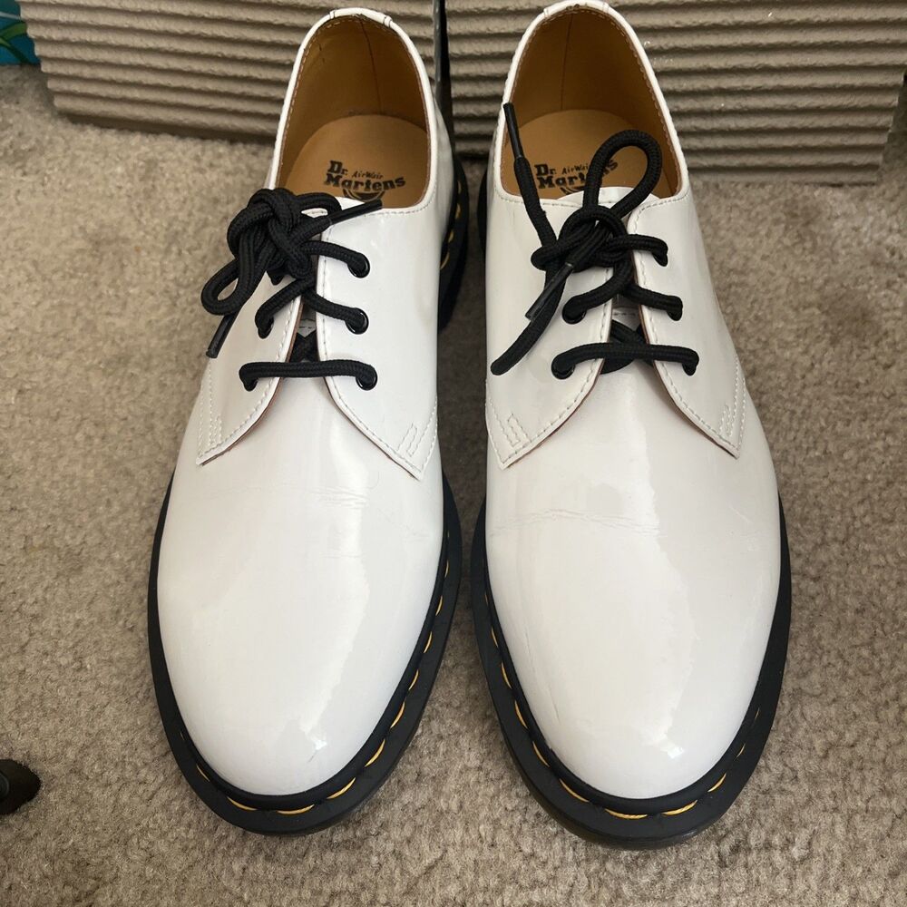 Dr Martens 1461 Patent Leather Lamper Oxford Shoes Womens 10 Lace Up 26754 Rave